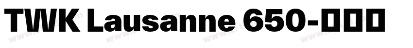 TWK Lausanne 650字体转换